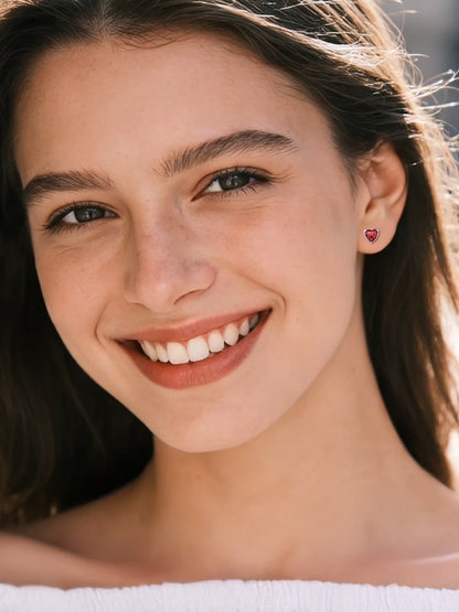 925 Sterling Silver Women Birthstone Stud Earrings 6.3Mm Cubic Zirconia Hypoallergenic Nickel Free Tarnish Resistant Birthday Graduation Jewelry Gifts Teen Her Mom Wife